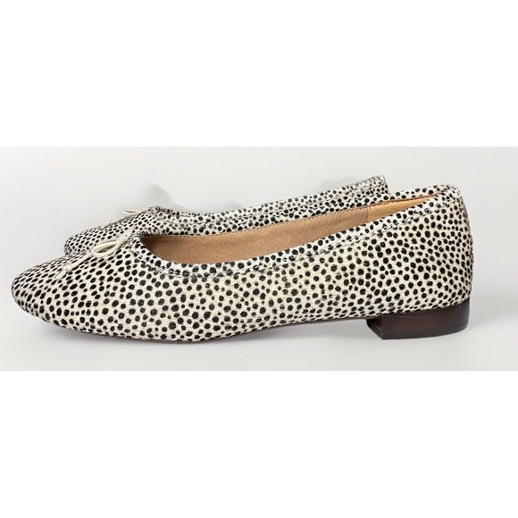 Madewell The Adelle Womens Ballet Flat in Spot Dot Calf Hair Size 7 - Picture 7 of 10